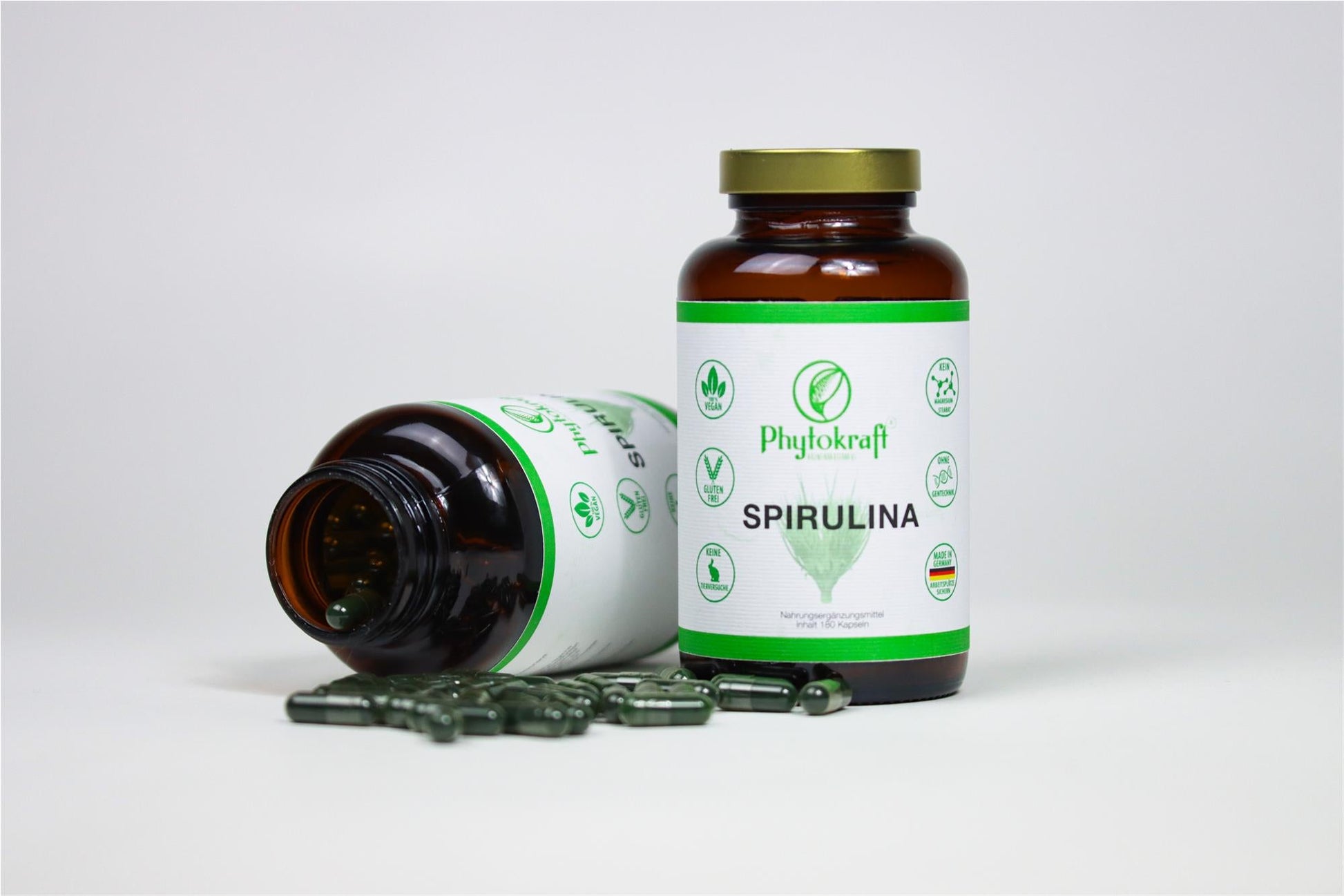 Spirulina 180 Kapseln - phytokraft.de