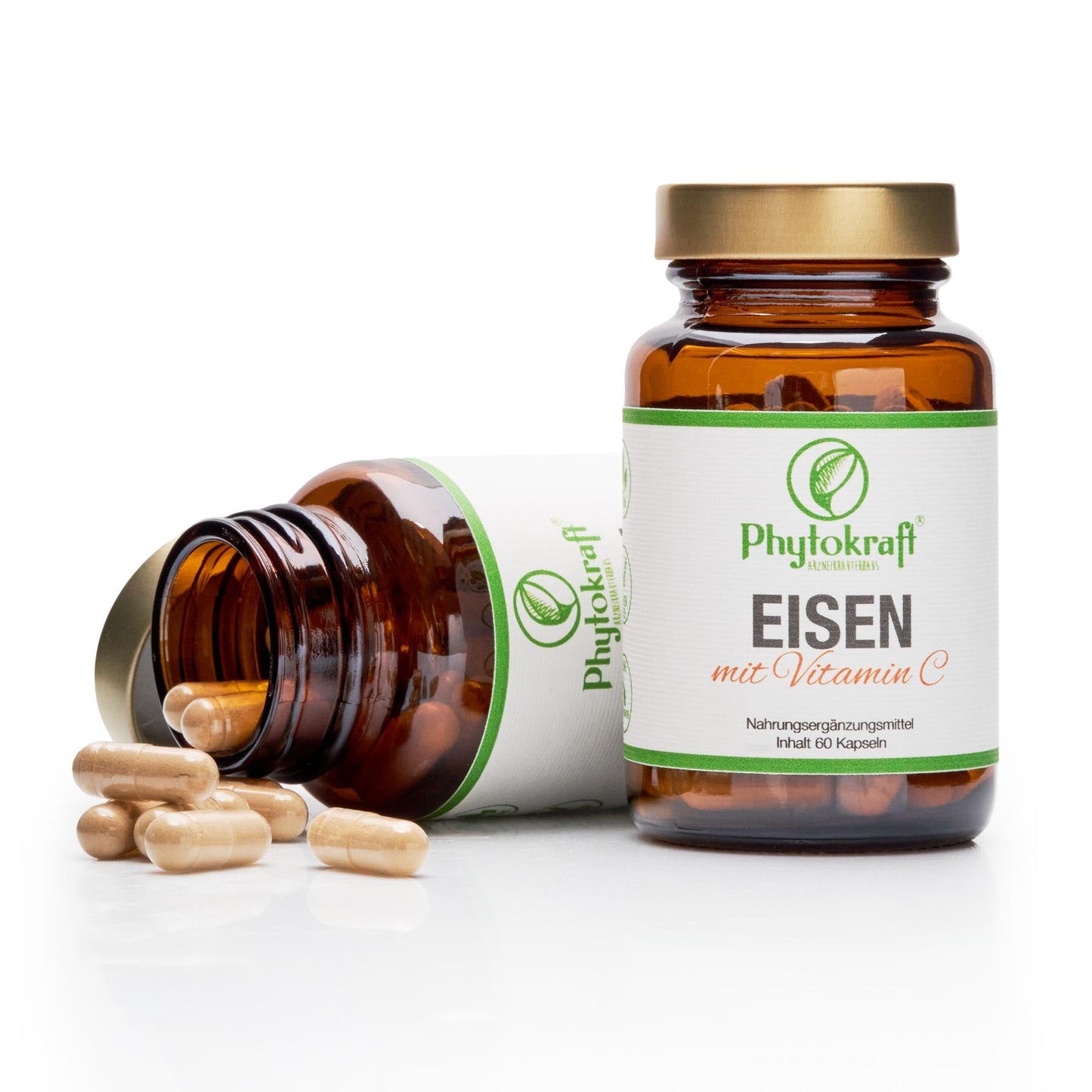 Eisen mit Vitamin C 60 Kapseln