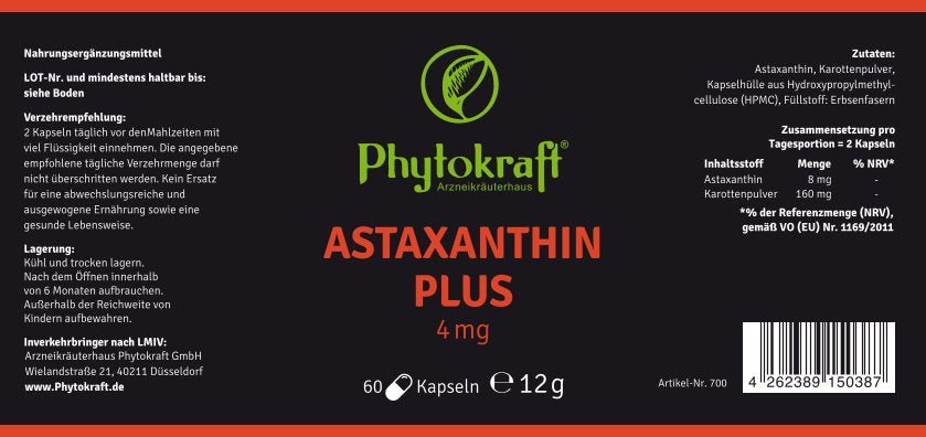 Astaxantin plus - phytokraft.de