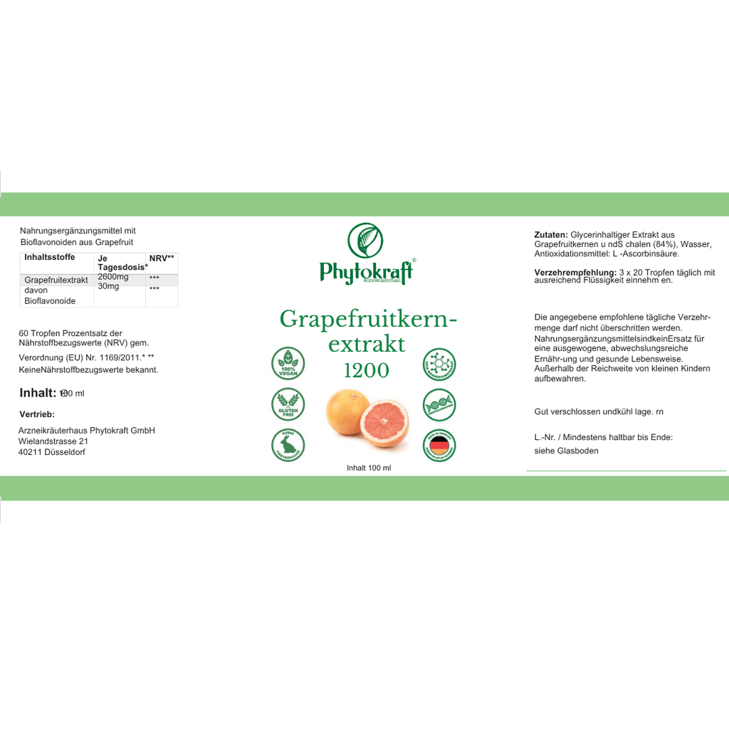 Grapefruitkernextrakt Phytokraft 100ml - phytokraft.de