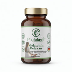 Melatonin Relexan mit Hopfen Extrakt, Baldrianwurzel Extrakt, Melissenblatt Pulver, Lavendel Extrakt & Passionsblumen Extrakt