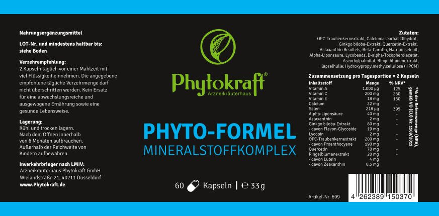 PHYTO-FORMEL MINERALSTOFFKOMPLEX