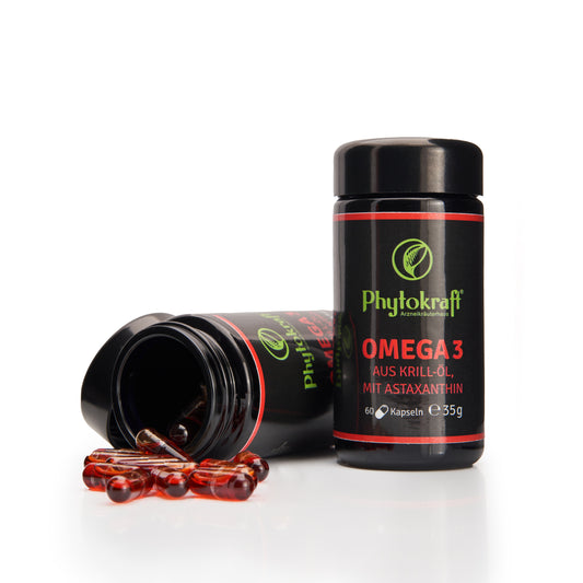Omega 3  Krill-Öl mit Astaxanthin 60 Kapseln