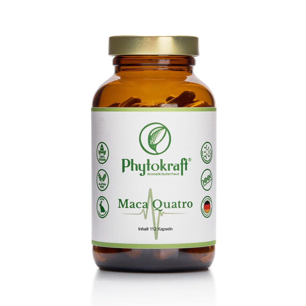 Maca Quatro Macawurzel Extrakt, Ashwagandha Extrakt, L - Arginin & Tribulus Extrakt - phytokraft.de