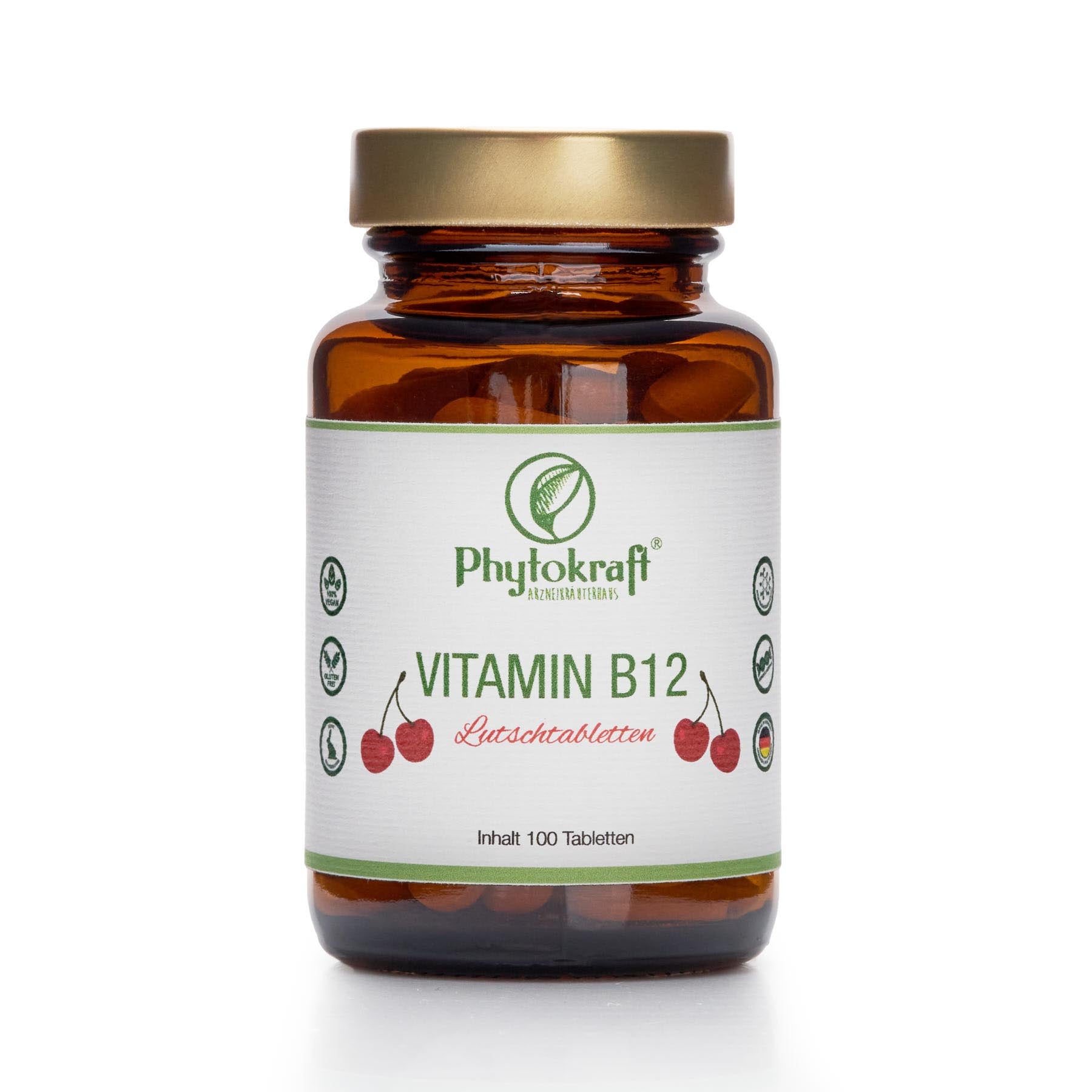 Vitamin B12 Lutschtablette Kirsch à 100 Tabletten - phytokraft.de